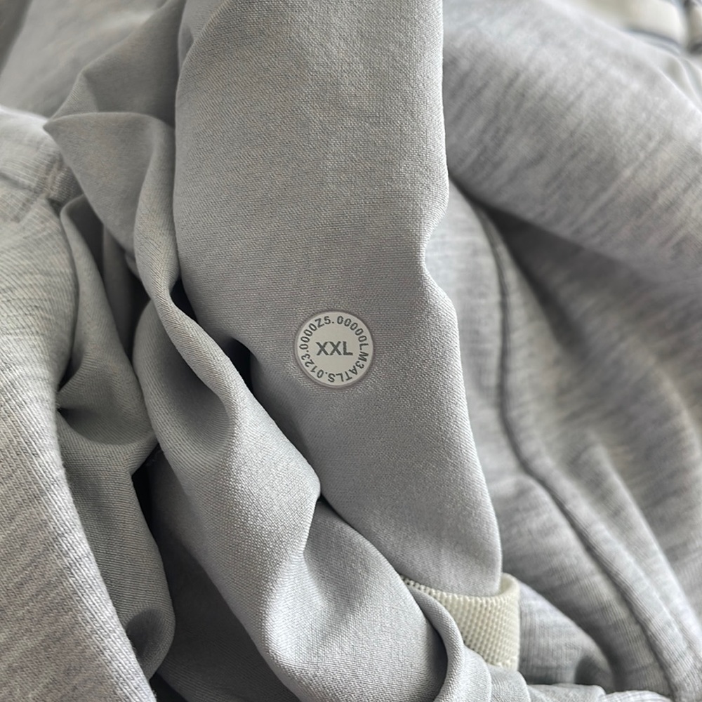 NWT Lululemon City Sweat Pullover Hoodie Heathered Ultra Light Grey Size XXL - Picture 6 of 10